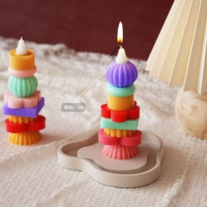 Nicole vente en gros écologique 3D Art pilier fleur Silicone bougie moule lave-vaisselle à la main dans le Shandong gâteau outils - Product Image 6