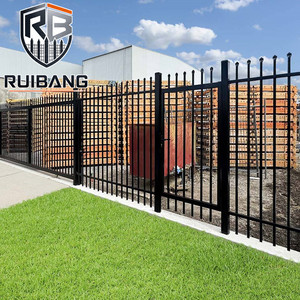 Ruibang <strong>Galvanised</strong> Metal <strong>Railings</strong> with Matching Gates for European Boundary Projects - Product Image 4