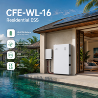 Batterie solaire LiFePO4 Longue Durée CFE CFE-WL-16 Split 16kWh (options 5/10kWh) 6000 cycles avec BMS intelligent et protection CAN multi-niveaux