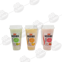 Groothandel Popping Boba Melkdrank Halal Kant-en-klaar Drinkbeker Drankje Gemengde Fruit Smaak Popping Pearl Melkdrank