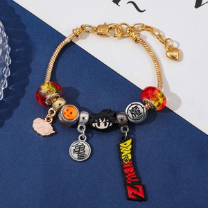 Bracelets à breloques unisexes mignons en alliage de zinc, style dessin animé, anime, <span class=keywords><strong>Dragon</strong></span> Saiyan Goku Piccolo, chaîne à maillons tendance - Product Image 4