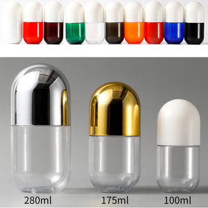 カプセル型容器100mlカスタムカラー空ペットボトルピル包装ピルボトルサプリメント用カプセルキャンディーグミ - Product Image 4