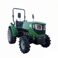 Traktor Roda 4WD Kustom Pabrik TERPERCAYA, Traktor Pertanian Kompak Mini Mesin Diesel 60HP Penggerak Gigi Gearbox Keamanan Tinggi