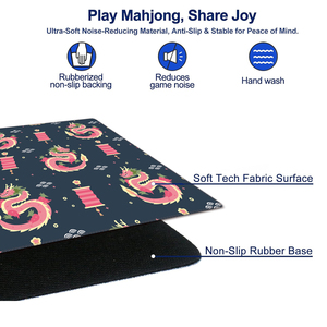 <span class=keywords><strong>Mesa</strong></span> de Mahjong de Lujo Personalizada de 32.5x32.5 Pulgadas, 3 mm de Grosor, Microfibra, Caucho Natural Antideslizante, Reductor de Ruido, Ecológico y Duradero para <span class=keywords><strong>4</strong></span> Personas - Product Image 5