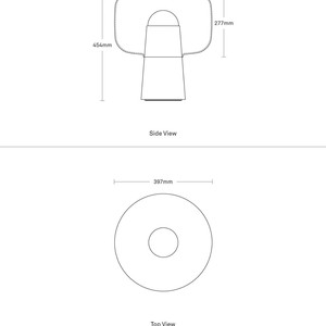 Modern <b>Table</b> <b>Lamp</b> 45Cm Led Light E27 Bulb <b>Base</b> Switch Control Home Use - Product Image 4