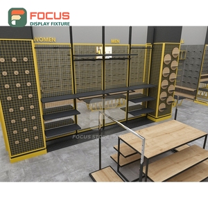 Professional Shop Interior Metal Wall Display Unit Installation Service Franchise Clothing Store - Product Image 4