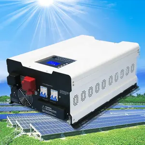 सौर प्रणालियों के लिए शीर्ष गुणवत्ता वाला सोलर इन्वर्टर 12kw 24V/48V से 230v हाइब्रिड शुद्ध साइन वेव इन्वर्टर