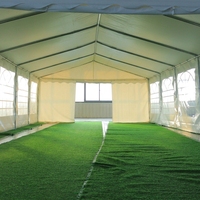 Tente de réception de mariage, structure en acier, imperméable, luxe, grande tente blanche d'extérieur, résistante, pour événements