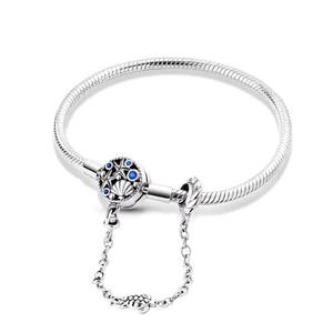 Bracelet de charme classique tendance en argent tibétain plaqué or, avec perle, cœur, araignée, zircon, thème œil du diable et bouddhisme, pour femme, bijoux de fête DIY - Product Image 2