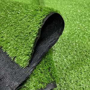 Gazon artificiel Duofu à poils courts de 1 cm, vert clair, écologique, résistant aux UV, résistant à l'usure, gazon synthétique pour la maison et la cour - Product Image 2