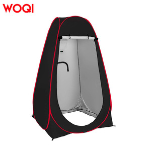 Carpa de ducha desplegable Woqi 120x120x190cm, impermeable, de una sola capa, con montaje automático, para camping, playa, senderismo, con bolsa de transporte. - Product Image 1