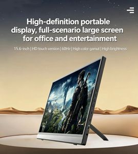 Pantalla expandible ultrafina HD de 15.6 pulgadas, computadora 2 en 1 para oficina, negocios y entretenimiento. - Product Image 2