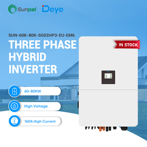 Deye 160A กระแสสูง 3 เฟส IP65 70kva 60kva 6 MPPT ระบบไฮบริดพลังงานแสงอาทิตย์ - Product Image 1