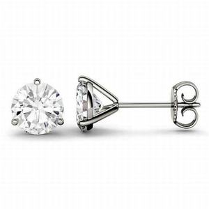 Vivo नई शैली जिया प्रमाणन 0.3-2ct d d h f vv प्राकृतिक वास्तविक हीरे के गोल कटे हुए हीरे की बालियां - Product Image 5