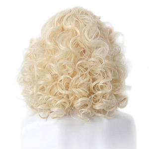 Vente en gros de nouveaux casques d'Halloween transfrontaliers exportation de cheveux blancs longs bouclés perruque Cos Beard ensemble complet - Product Image 3