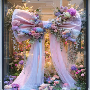 Decoración de <span class=keywords><strong>Lazo</strong></span> Grande al por Mayor para Bodas, Decoración de Pared, <span class=keywords><strong>Lazo</strong></span> <span class=keywords><strong>Gigante</strong></span> para Colgar, Decoración Coqueta para Regalos - Product Image 6