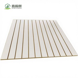 Panneau rainuré fabriqué en Chine, directement de l'usine, 5mm 6mm 8mm 9mm 12mm, panneau MDF grain de bois, MDF mélaminé stratifié - Product Image 1