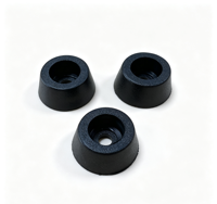 Mini pieds de protection en caoutchouc noirs, petites patins en caoutchouc à fixation par vis pour équipements compacts, drones, modules de caméra, jouets et électronique