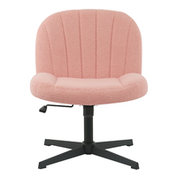 Tendance Hauteur Réglable Pivotant Criss-Cross Chaise Sans Bras Cross Legged Office Lounge Accent Chaise pour Salon