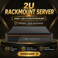 Servidor de Rack 2U, 4 Puertos LAN 2.5G, N100/N150, DDR5, Dispositivo de Red, Gateway Edge, Firewall, Pfsense, Linux, Centos