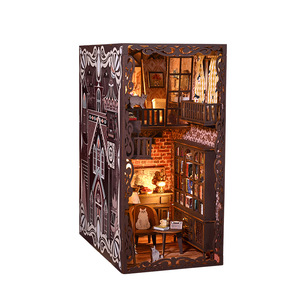 Puzzle 3D Art Déco Cartoon DIY, Ornement de Bureau, Modèle de Jouet Créatif, Support de <span class=keywords><strong>Livre</strong></span>, Assemblage Manuel, Cadeau d'Anniversaire 30x20x8cm - Product Image 2