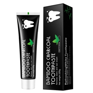 Superior Organic 105g Black <strong>Tooth</strong> <strong>Paste</strong> Deep Cleaning Remove Stains Fresh Mint Breath Elite Bamboo Charcoal Whitening Toothpaste - Product Image 2
