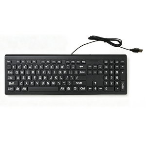 Teclado USB con Letras Grandes para Personas Mayores con Baja Visión, Personas Mayores con Discapacidad Visual, Teclado de Tamaño Completo - Product Image 1