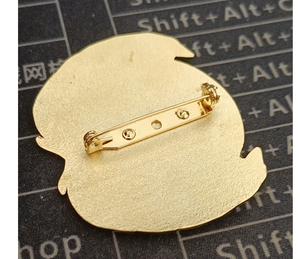 เข็มกลัดติดเสื้อ DFB102 องค์การสหประชาชาติ โลโก้สหประชาชาติ  แบบเคลือบแข็ง  ลายพวงมาลัยสีทอง  เข็มกลัดติดเสื้อรูปโลก - Product Image 2