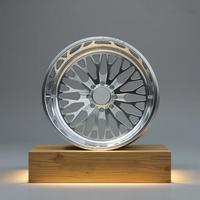 Jantes en alliage d'aluminium forgé monobloc polies de qualité supérieure, certifiées TUV, à rayons multiples GY, 22-30 pouces, PCD personnalisé 100-170 mm ET
