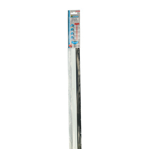 Guarnizione per porta in metallo bianco con spazzola, 1 metro - Product Image 5
