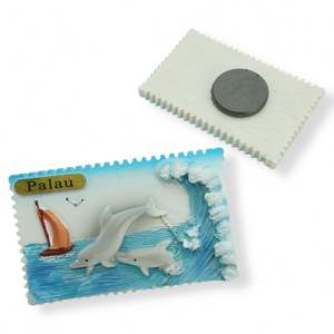 Aimants de réfrigérateur en résine, souvenirs touristiques personnalisés, plage, océan, noix de coco, aimant de réfrigérateur en résine 3D - Product Image 1