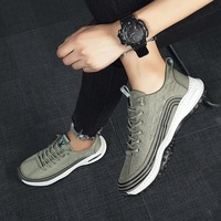 Chaussures décontractées pour hommes, confortables, en PU et maille, motif crocodile, à lacets, respirantes, légères, pour la marche quotidienne en extérieur