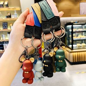 Creative Luxury Bear PVC Accessories Car <b>Key</b> Chain Pendants Charms Bear Keychain <b>Ring</b> for Women - Product Image 1