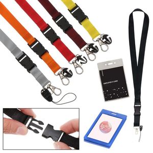 Porta <span class=keywords><strong>badge</strong></span> per carta d'identità con nome con cordino a nastro, cordino identificativo in plastica elastica dura all'ingrosso e porta carte di credito - Product Image 6