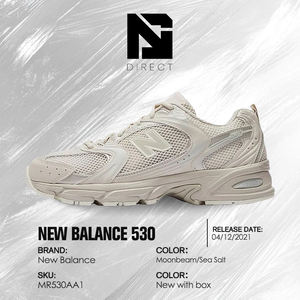 New Balance 530 'Moonbeam Sea Salt' Dropshipping Chaussures de sport pour hommes Chaussures unisexes en maille respirante tendance - Product Image 6