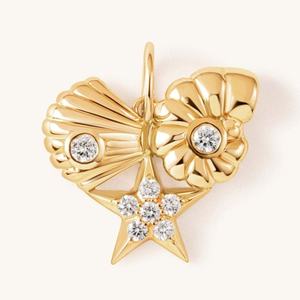 Nueva Tendencia de Moda Europea y Americana, Collar con Colgante de Trébol de Cuatro Hojas, Cadena Suelta Básica DIY, Chapado en Oro - Product Image 6