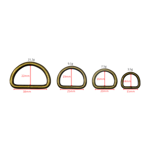 Anneau en D en métal Boucle de collier de chien de 1 pouce Anneaux en D <span class=keywords><strong>sans</strong></span> couture pour l'artisanat Sangle de harnais de sac à main, matériel de sac à main pour la fabrication de sacs - Product Image 3