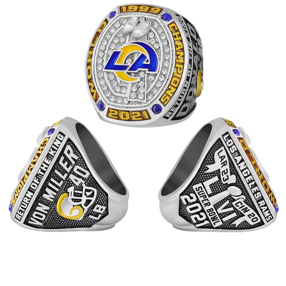 2021 NFL Championship Los Angeles RAMS Championship кольцо мужские ювелирные изделия из сплава модные дешевые ювелирные изделия от производителей оптом
