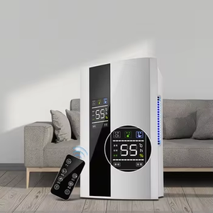 Secador de aire automático con pantalla LCD grande de 2.2L, deshumidificador doméstico inteligente con purificador de Control remoto hecho de plástico duradero - Product Image 1