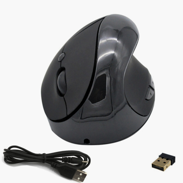 2.4G Wireless USB Rechargeable Mini Optical Ergonomic Vertical Right-Hand Mouse for Office and Gaming in Stock