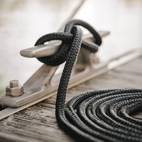 Cordage d'amarrage de bateau en polyester et nylon, double tressage, pour quai et ancrage marin