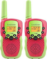 Radio talkie-walkie vert et orange pour enfants T388, cadeaux d'anniversaire pour enfants, jouet d'extérieur pour enfants, interphone sans fil