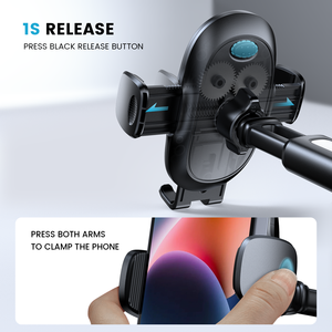 אוניברסלי נייד מחזיק גביע יניקה עבור לוח מחוונים לשמשה הקדמית לוח מקשים אחד שחור - Product Image 3