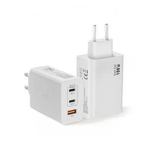 Chargeur rapide multi-ports GaN haute puissance 100W, norme européenne, compatible avec Apple iPhone 16, téléphones Samsung et Samsung - Product Image 1