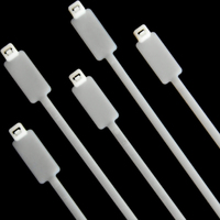 Bas prix 2.5*100mm Nylon marqueur attaches de câble en plastique fermeture éclair cravate marqueur étiquettes étiquette autocollant attaches de câble