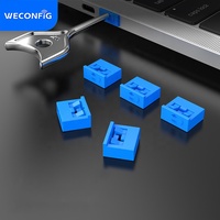 Bloqueo de Puerto USB, bloqueador de Puerto USB con llave, bloqueo de seguridad de datos USB, 10 cerraduras con 1 llave