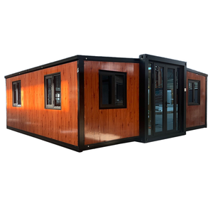 이중 날개 확장 접이식 강철 컨테이너 하우스 거실 장식 B & B 캠프를위한 이동식 나비 상자 하우스 - Product Image 6