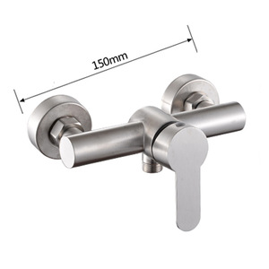 Robinet de douche mural en acier inoxydable Crane Crown 25 mm, monocommande, eau chaude et froide, pour salle de bain et baignoire - Product Image 2