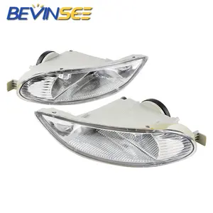 Bevinsee 9006 Yellow Amber Front Bumper Lamps 55W Clear Fog Light Kits For Toyota Camry 02-04 Corolla 05-08