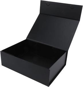 Custom Printed Rigid Black Gift <b>Box</b> <b>With</b> <b>Lid</b> Magnetic Package <b>Box</b> for <b>Small</b> Business - Product Image 1